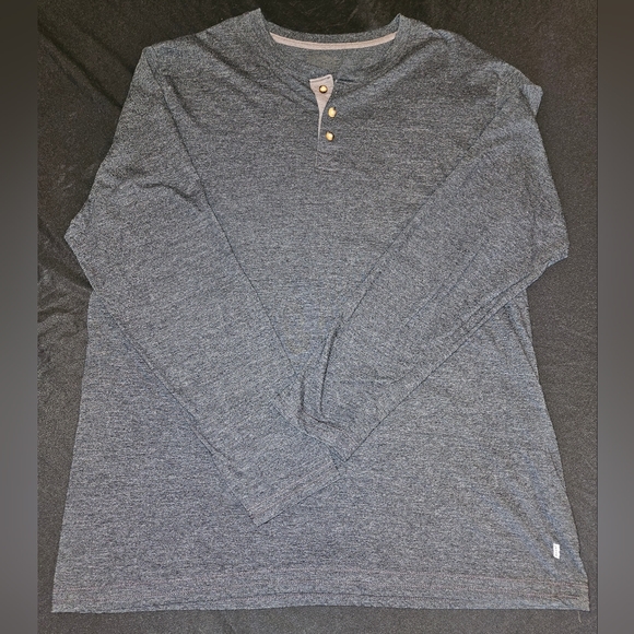 (2)Mens XXL Levis Long Sleeve Blue & Gray Henley Shirts - Picture 12 of 16